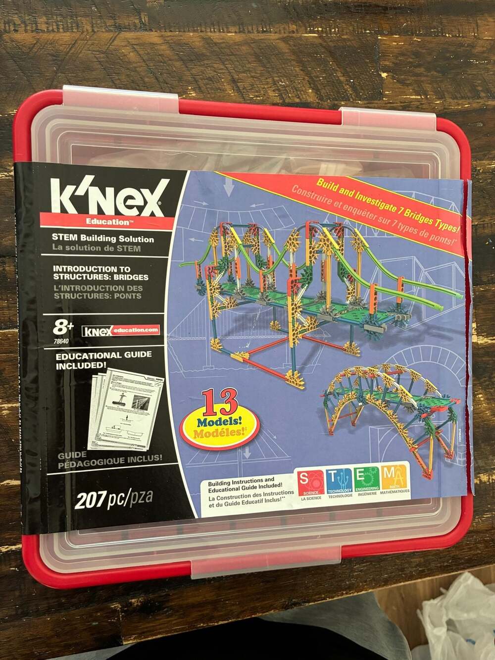 K'NEX Education Intro to Structures: Bridges STEM Building Set - 207 Pieces